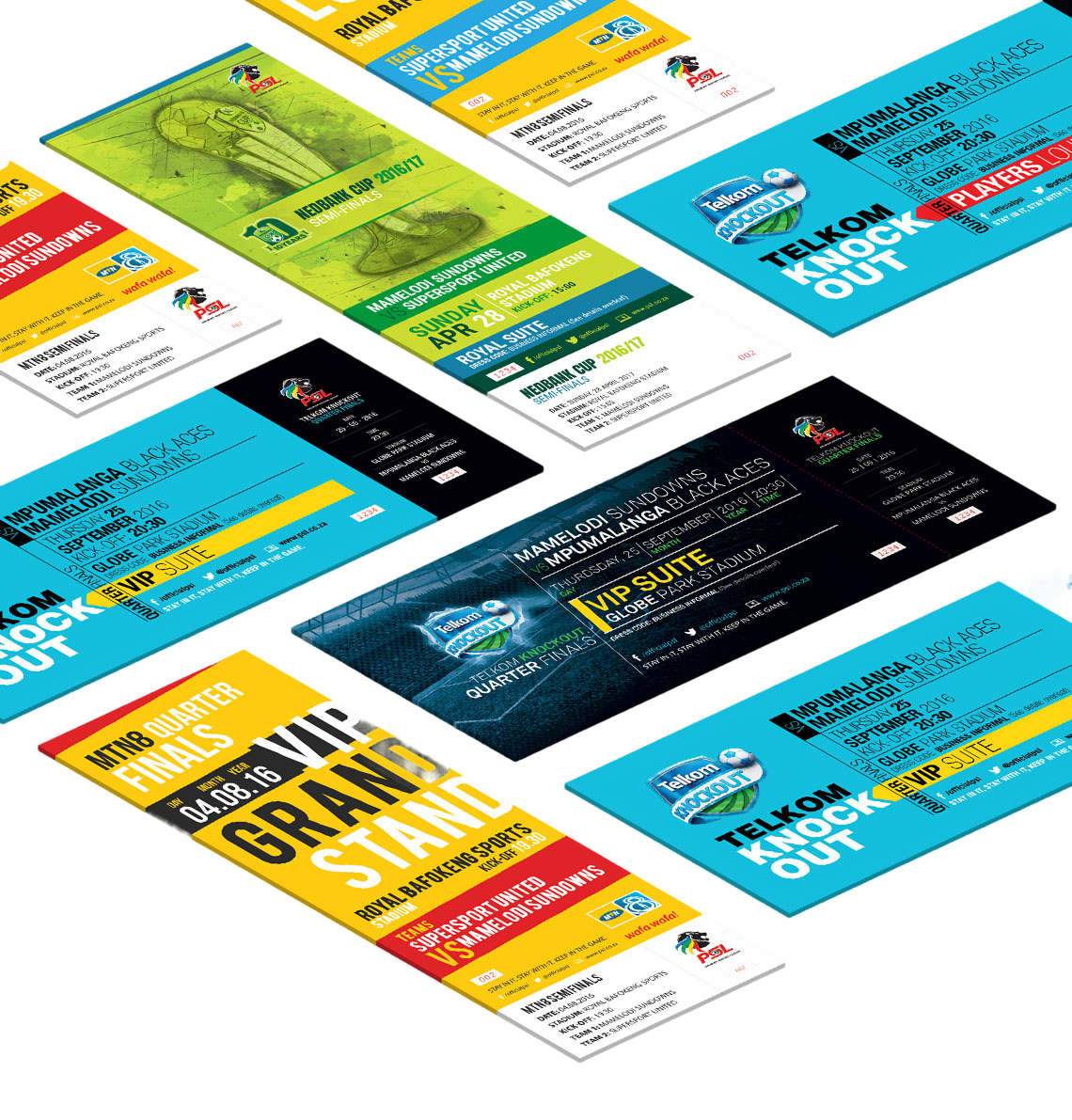 PSL Tournament Tickets - Design branding corporate identity design design graphic design ticket design visual design