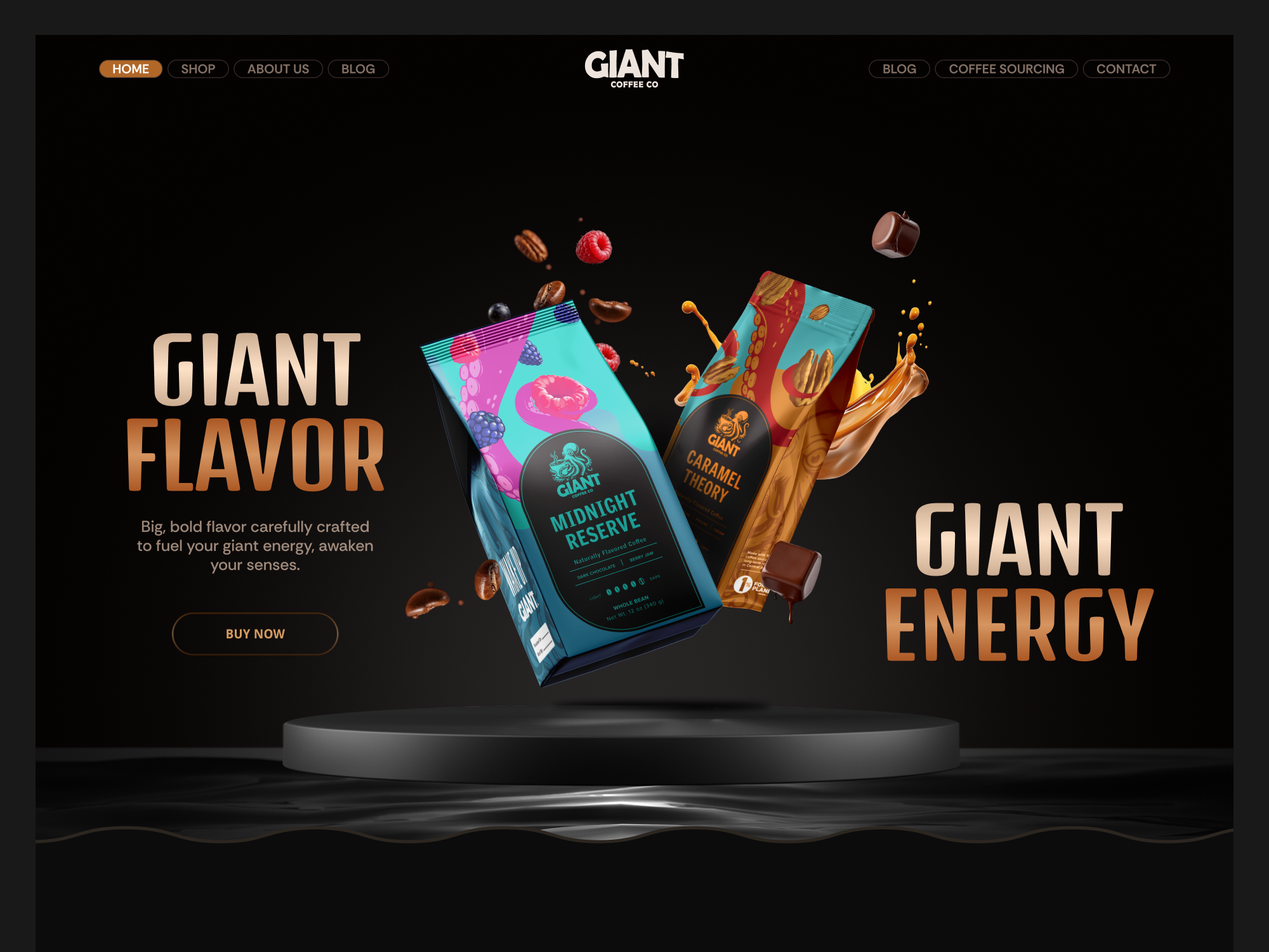 GIANT Coffee Shopify Website