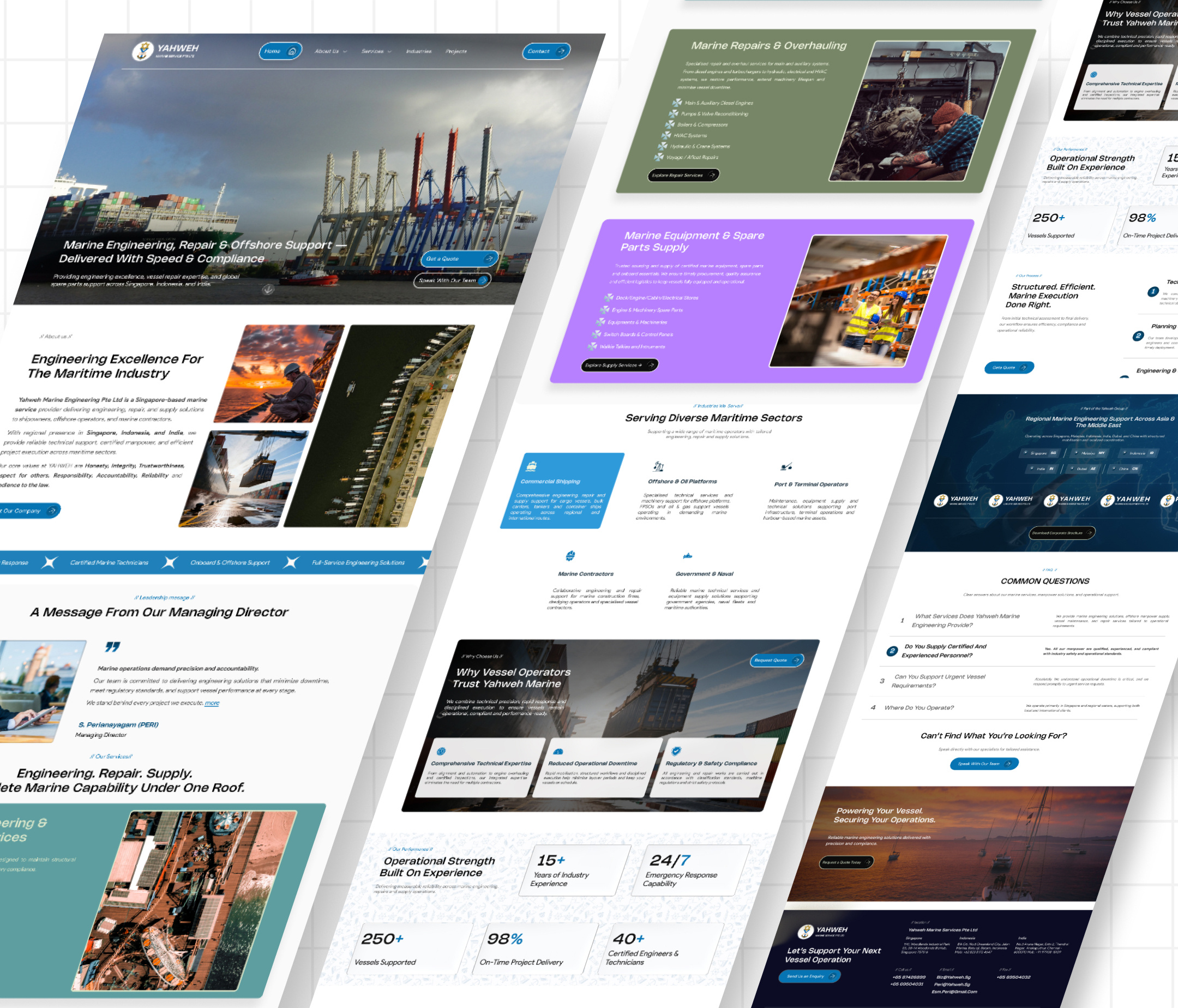 Marine Website Redesign ⚓ Clarity. Structure. Conversion. b2b branding landingpage marine marinewebsite ui ui design ux ux design website