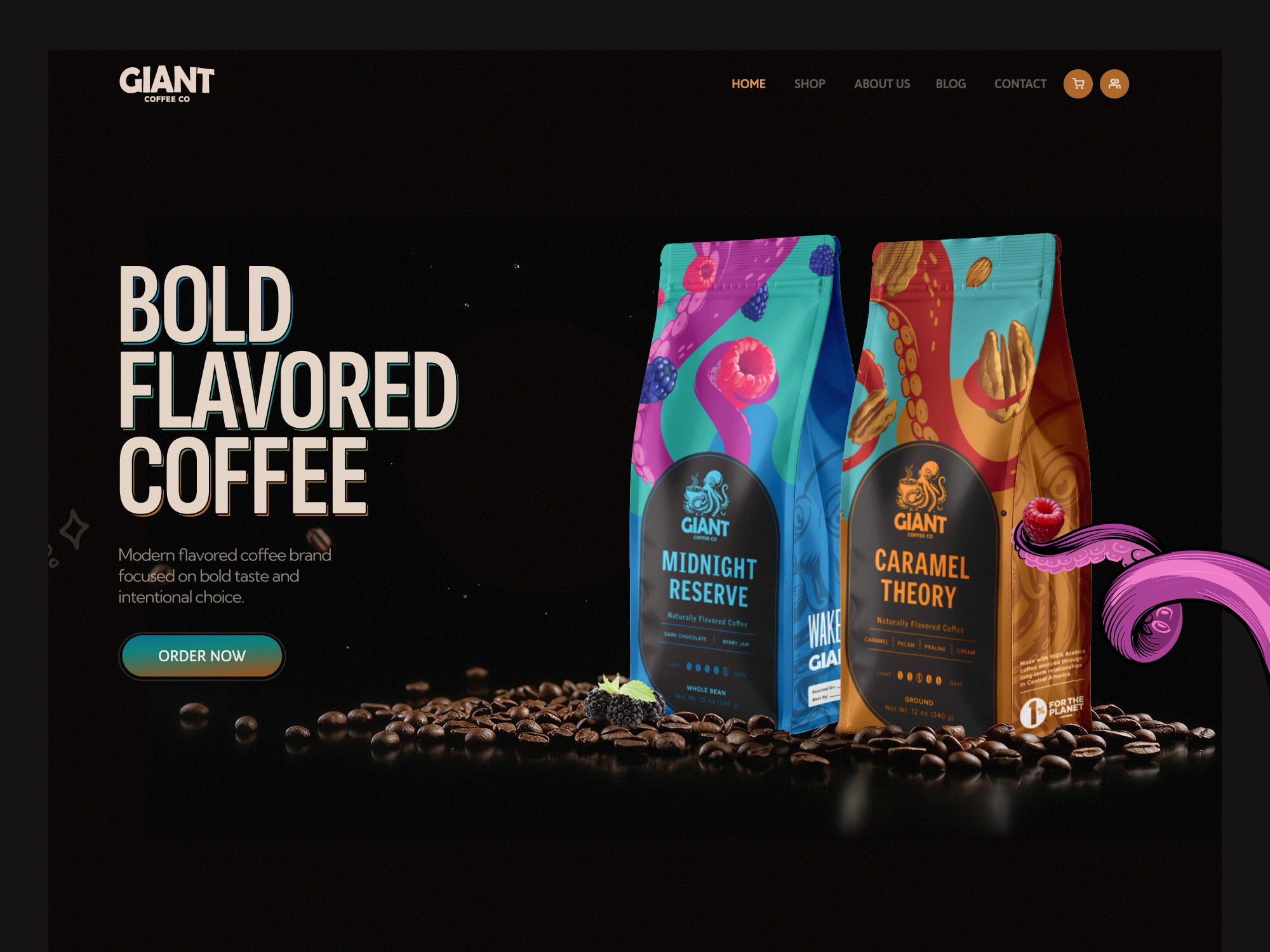 Giant Coffee Main Banner Concept