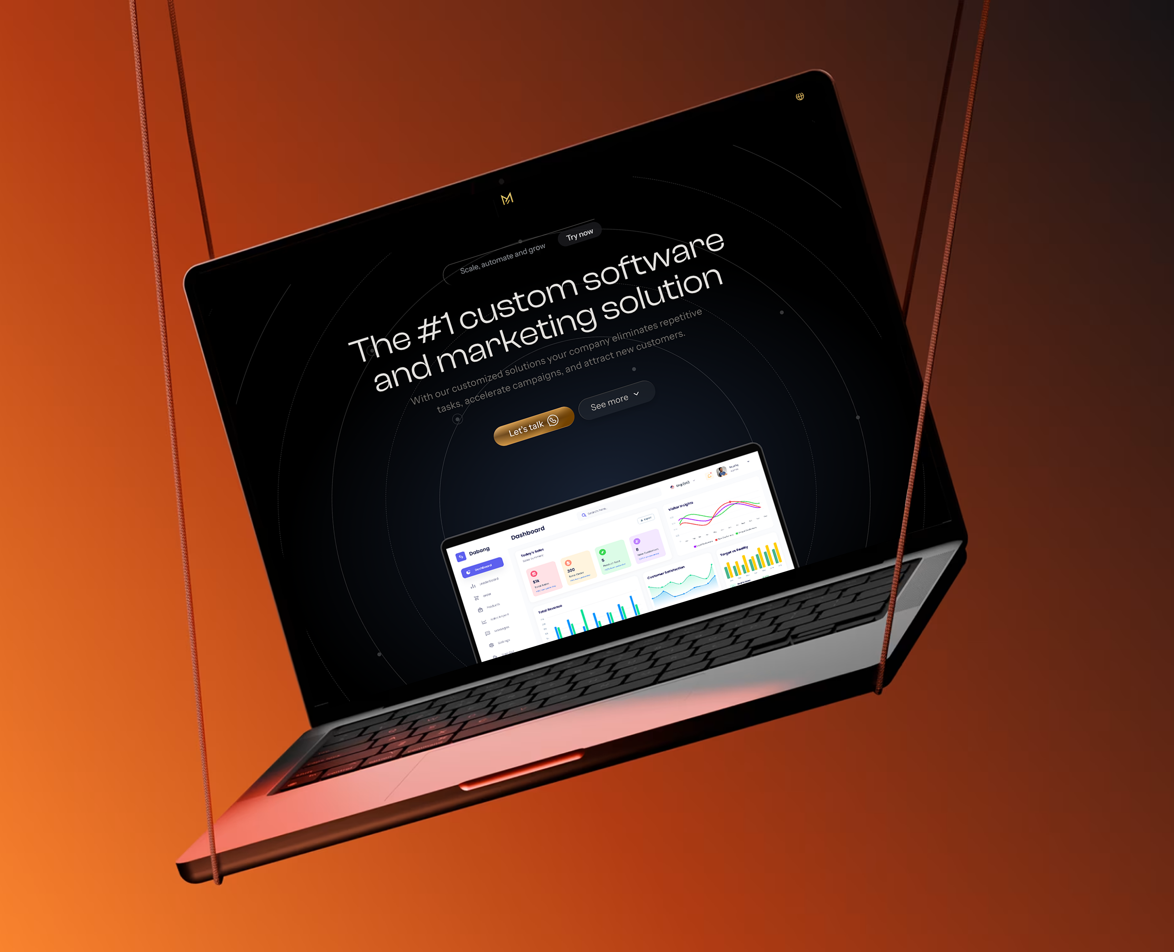 Saas Landing Page - MarkTech & CO. animation bento grid cms dark mode dashboard figma framer landing page marketing mobile saas software tech