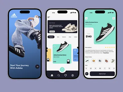 Adidas Mobile App design graphics design motion graphics u ui ux