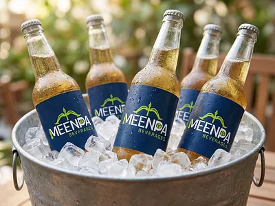 MEENPA Beverages – Modern Logo & Brand Identity beverage brand brand identity branding creative design graphic design logo design minimal logo modern logo packaging startup branding