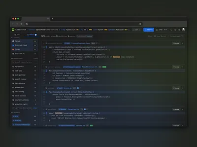 Filter Sidebar code developer file filters search sidebar snippet tools ui ux
