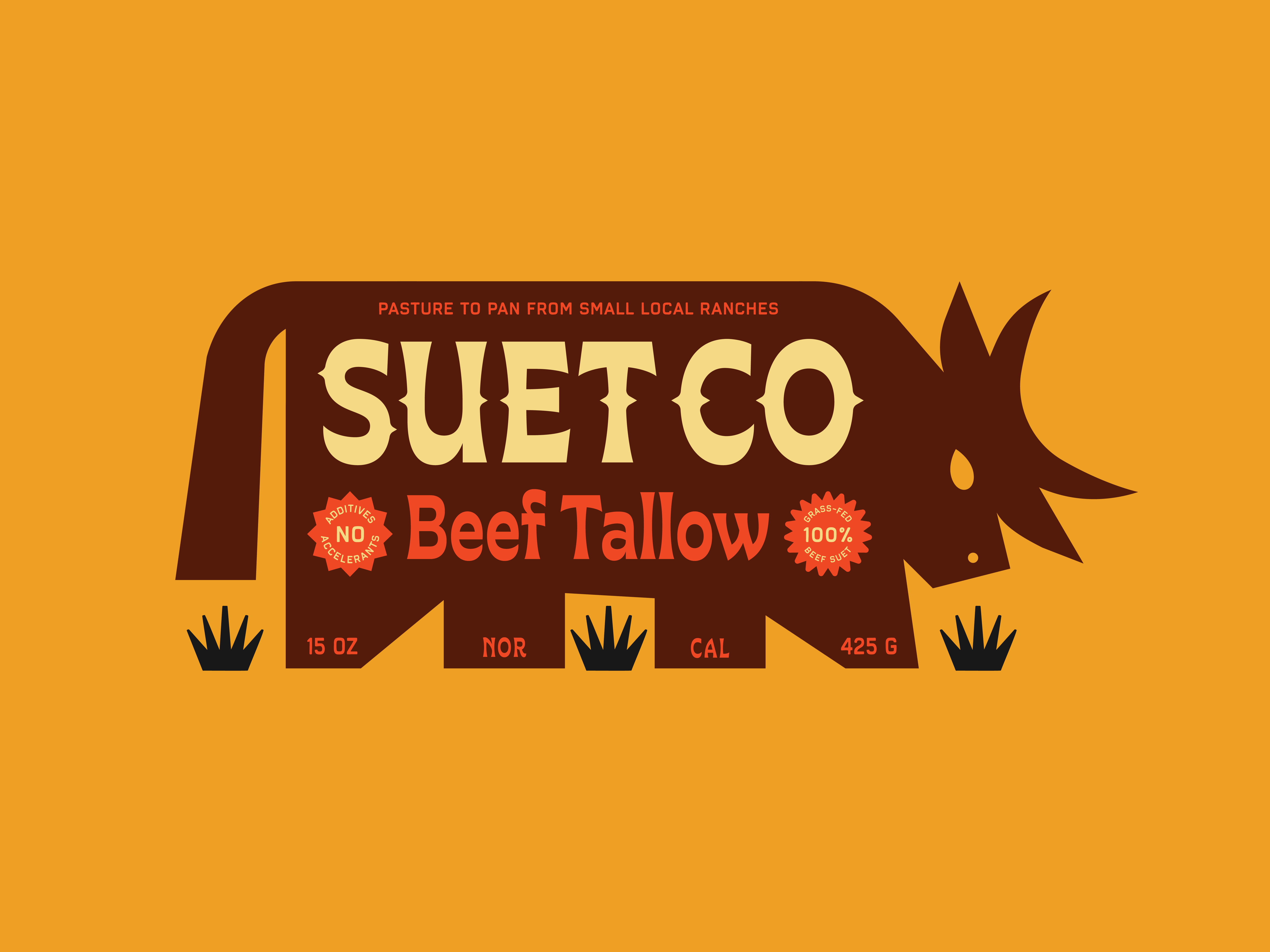Suet Co Beef Tallow Label