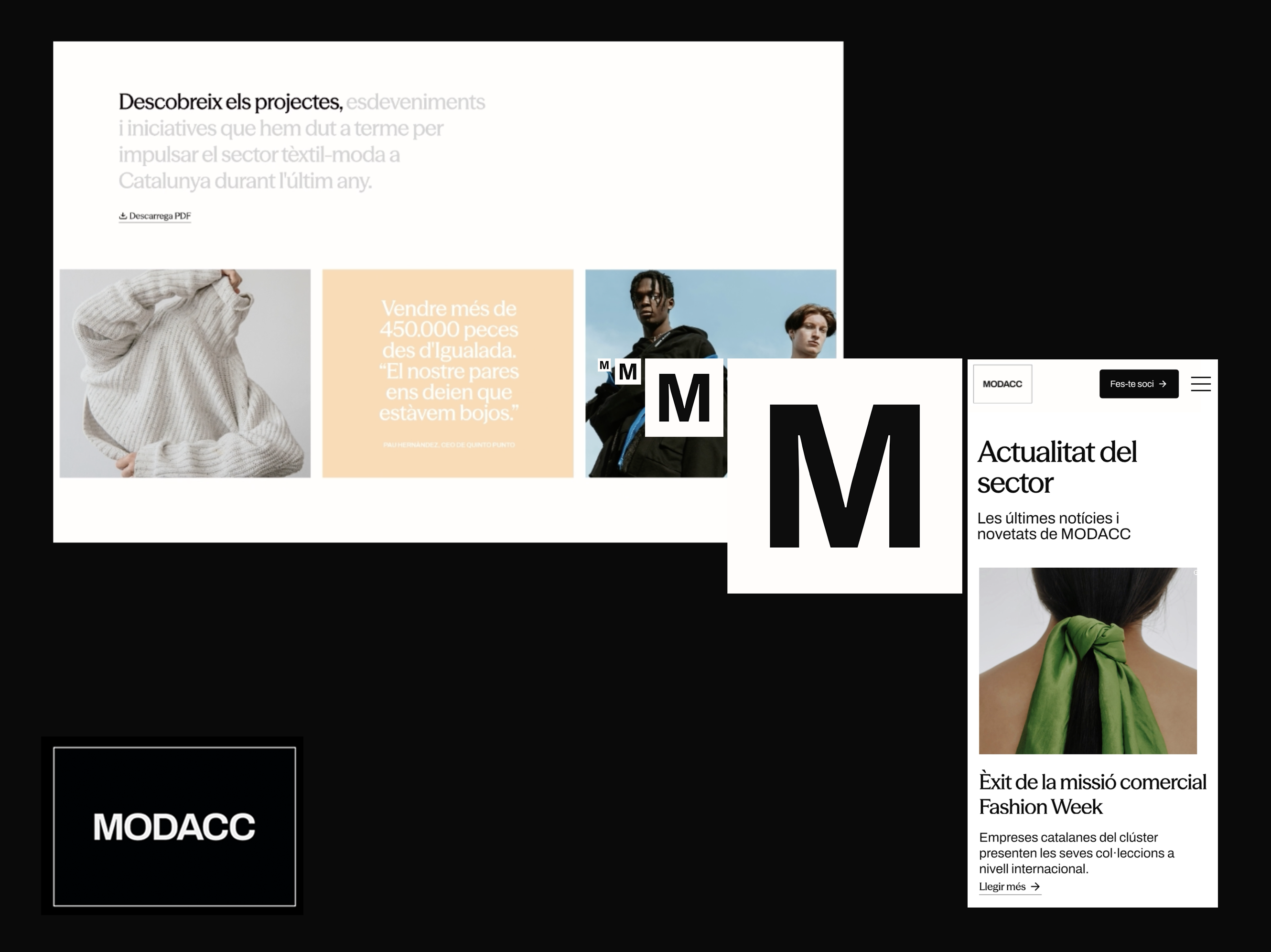 MODACC Cluster Web animation branding design jitter layout minimal ui web
