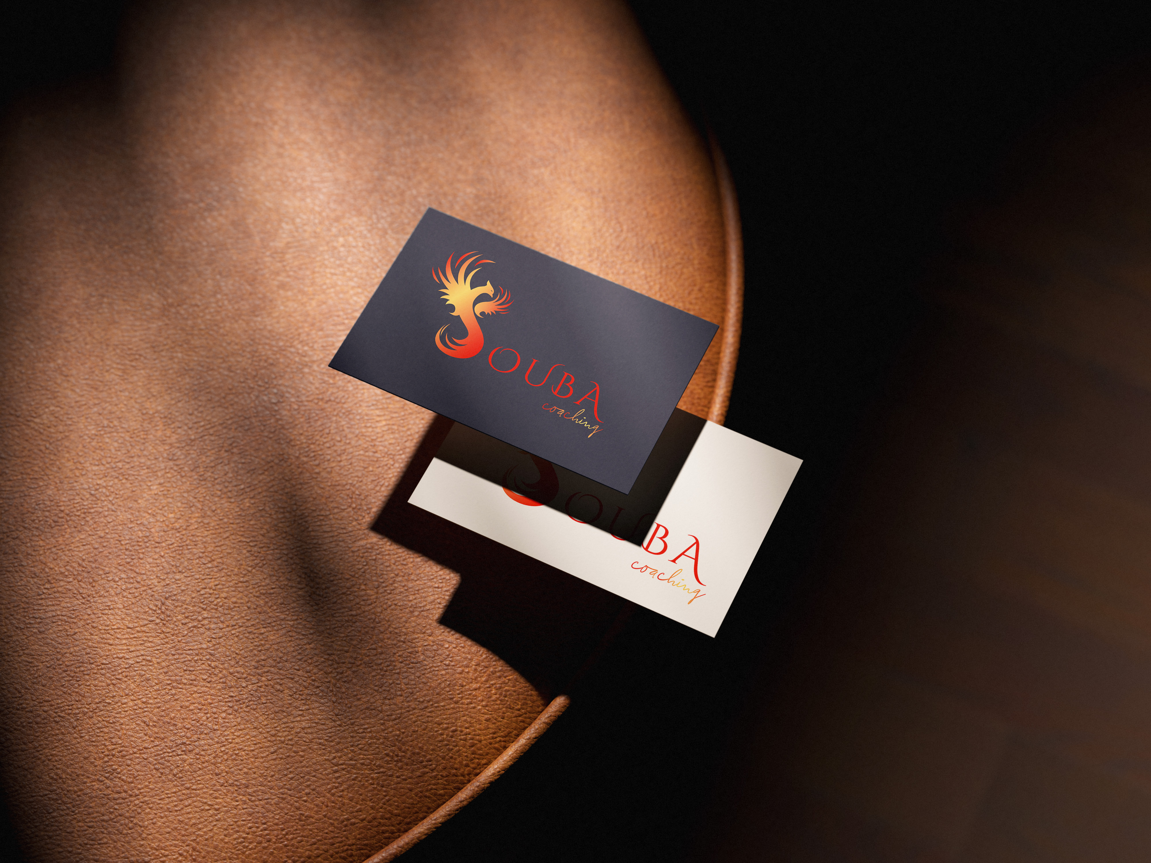 Personal Development Branding – Souba Coaching brand identity branding branding design coaching creative design elegant gradient identity logo luxury minimal modern personal development phoenix premium spiritual transformation typography wellness