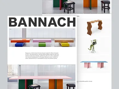 BANNACH - Furniture Ecommerce Landing Page brand website creative ecommerce web design furniture furniture brand furniture landing page furniture website interior design interior design website landing page minimal ecommerce modern furniture online furniture store product landing page responsive web design ui ui ux design ux visual design website