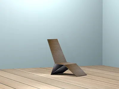 Designer chair "Flight" 3d bench best graphic design interior