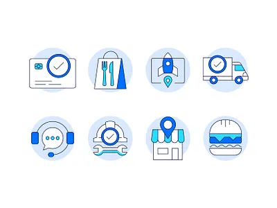 Illustrated Icons branding design icons illustration