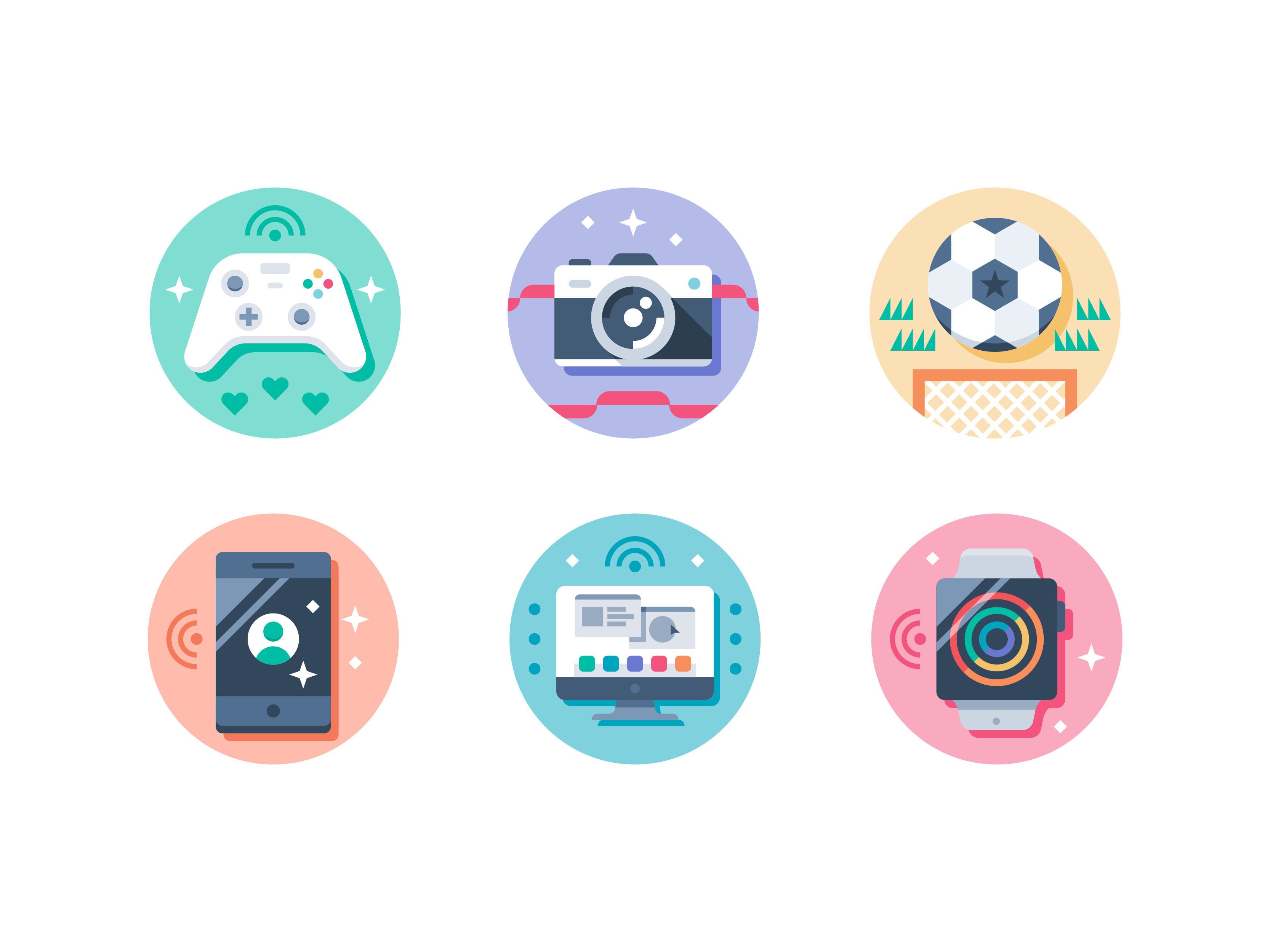 Example of Illustrated Icons