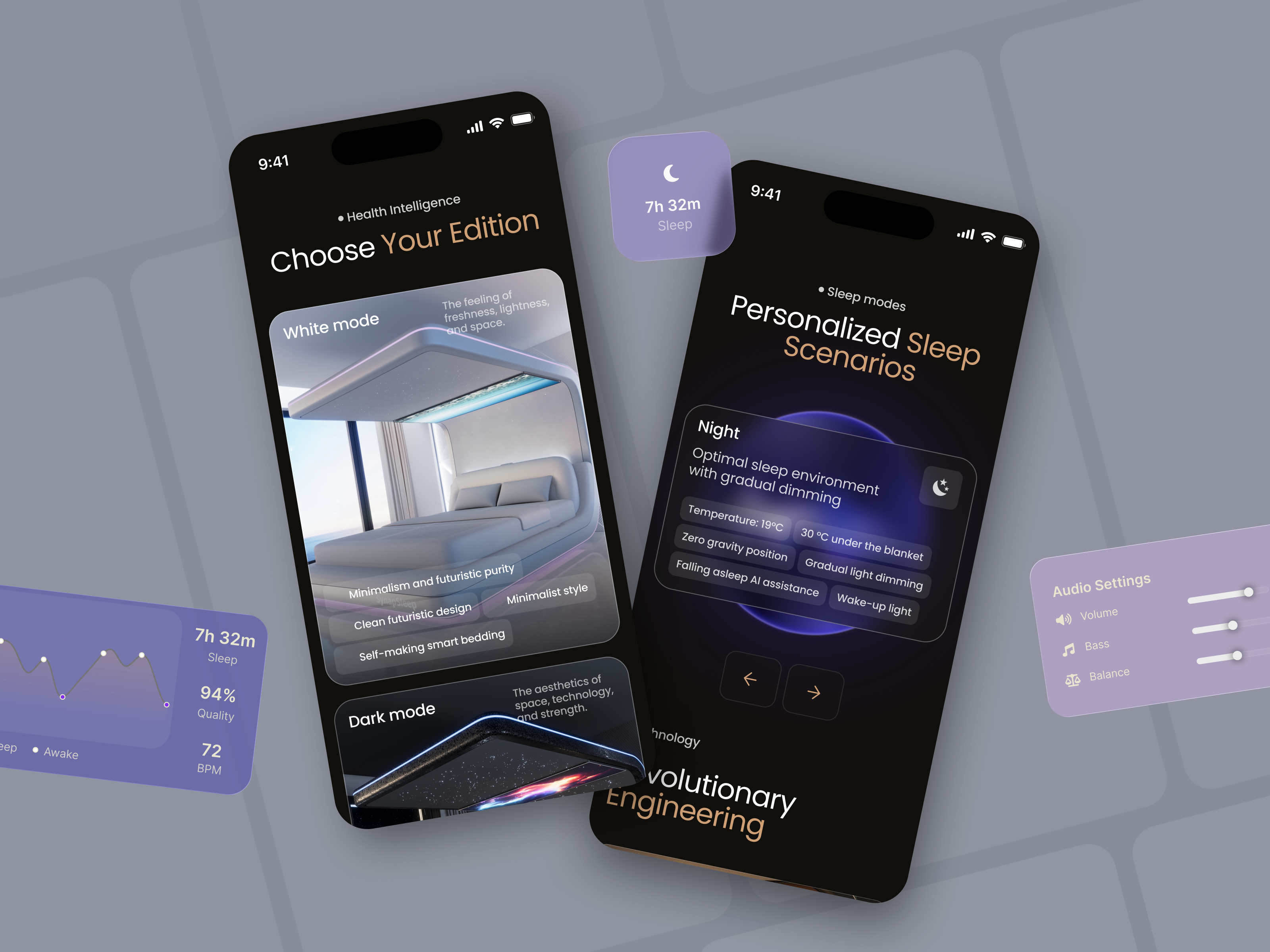 Synapsleep | AI Sleep Intelligence & Health-Tech UI