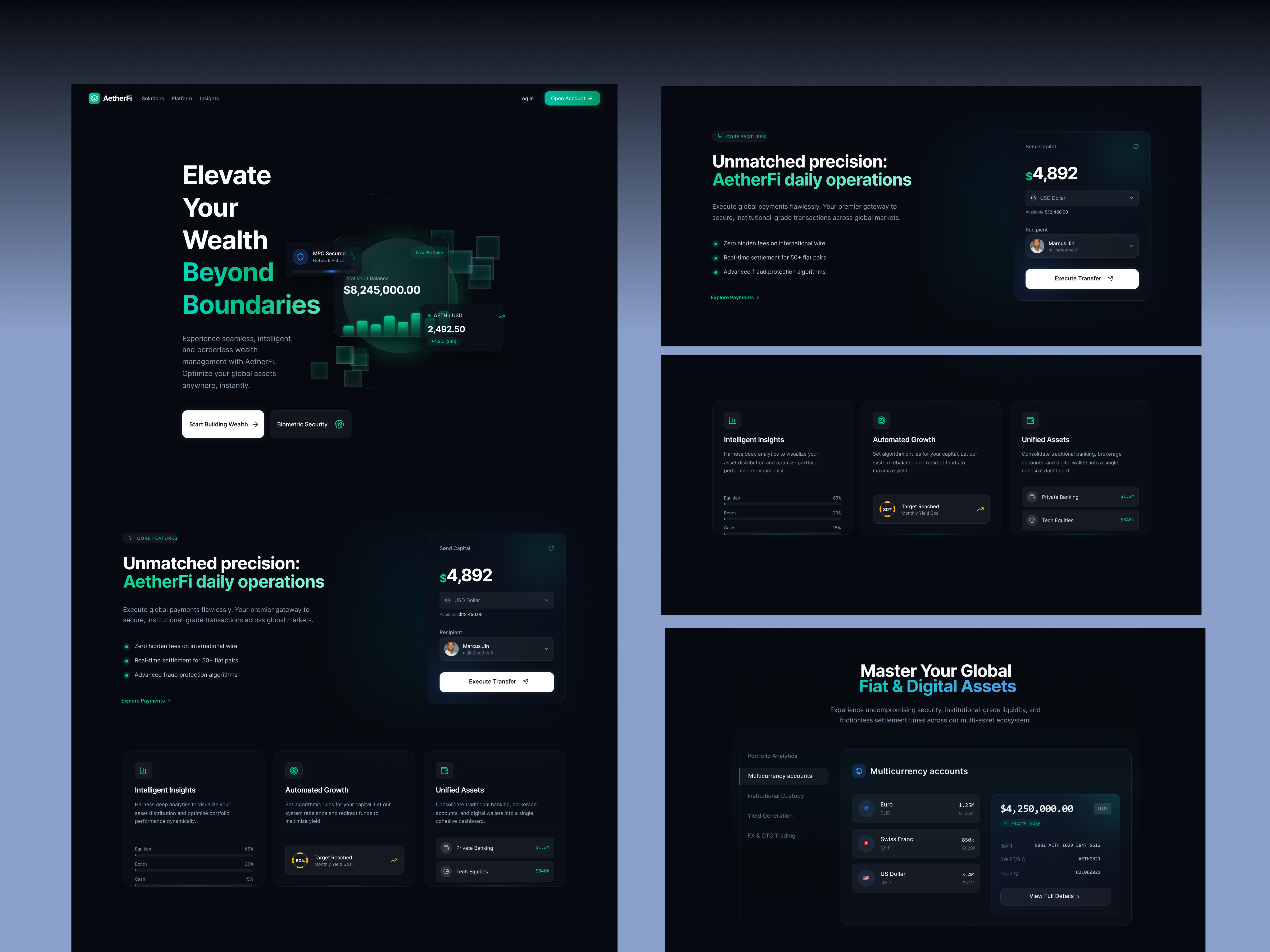 Example of Website & Landing Page Design