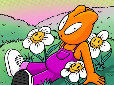 BREEZE branding character flowki illustroboystudio ilustration mascot popart