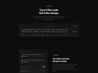 Code Search - Query Builder Marketing