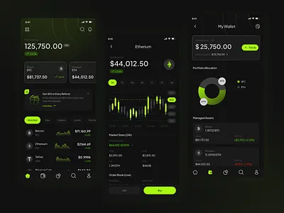 Coinflow - Crytp Trading Mobile App crypto investment mobile app mobile design trading ui uiux design ux design