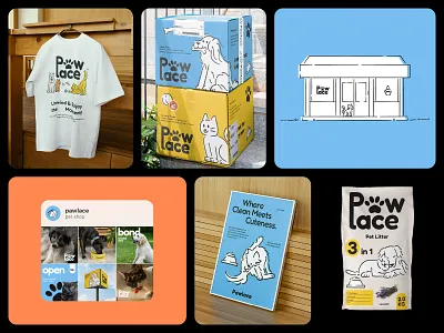 Petshop Brand Identity Design brand identity branding business branding design graphic design identity logo logo design marketing merchandise minimal design mobile app packaging design pet branding pet care branding poster social media ui design visual design visual identity