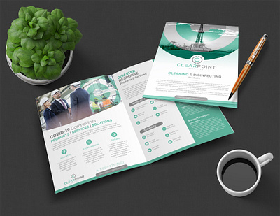 ClearPoint brochure capability statement covid design flyer graphicdesign healthcare industrial marketing