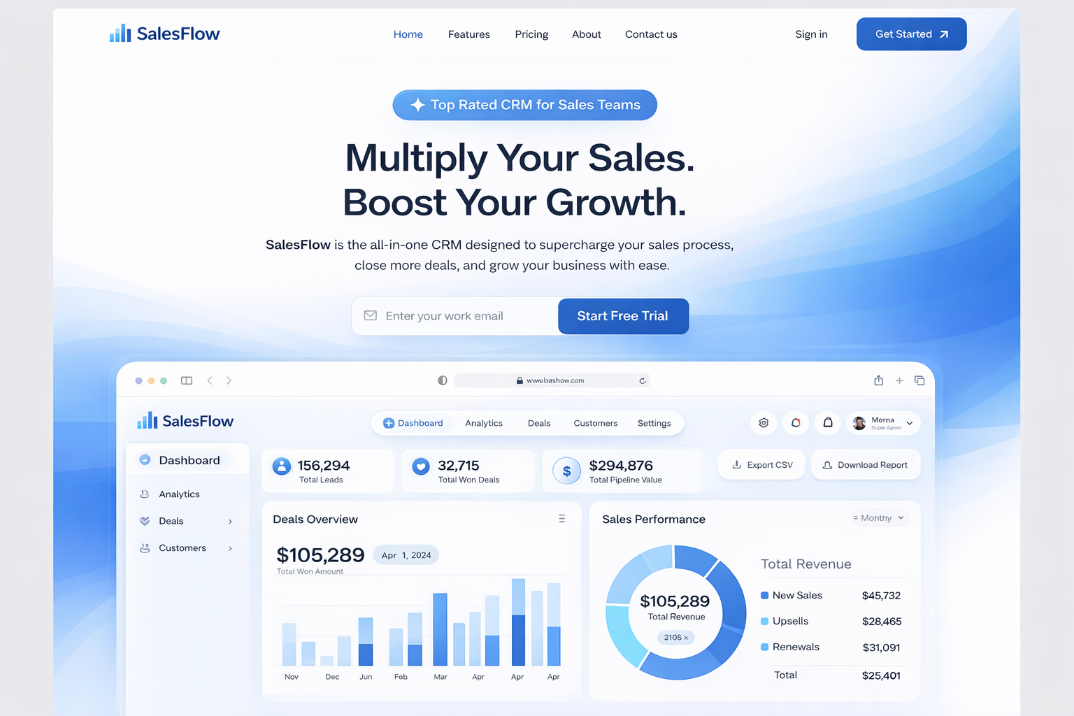 Example of Custom Saa S Crm Design & Development