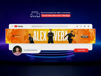 Fitness YouTube Banner Design | Personal Trainer Channel Art art banner banner ads banner and logo branding channel cover cover photo design fitness banner fitness channel art fitness youtube banner graphic design gym branding design logo trainer youtube cover