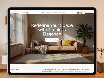 Furniqo | Furniture E-commerce Website design figma landingpage ui uiux user experience website