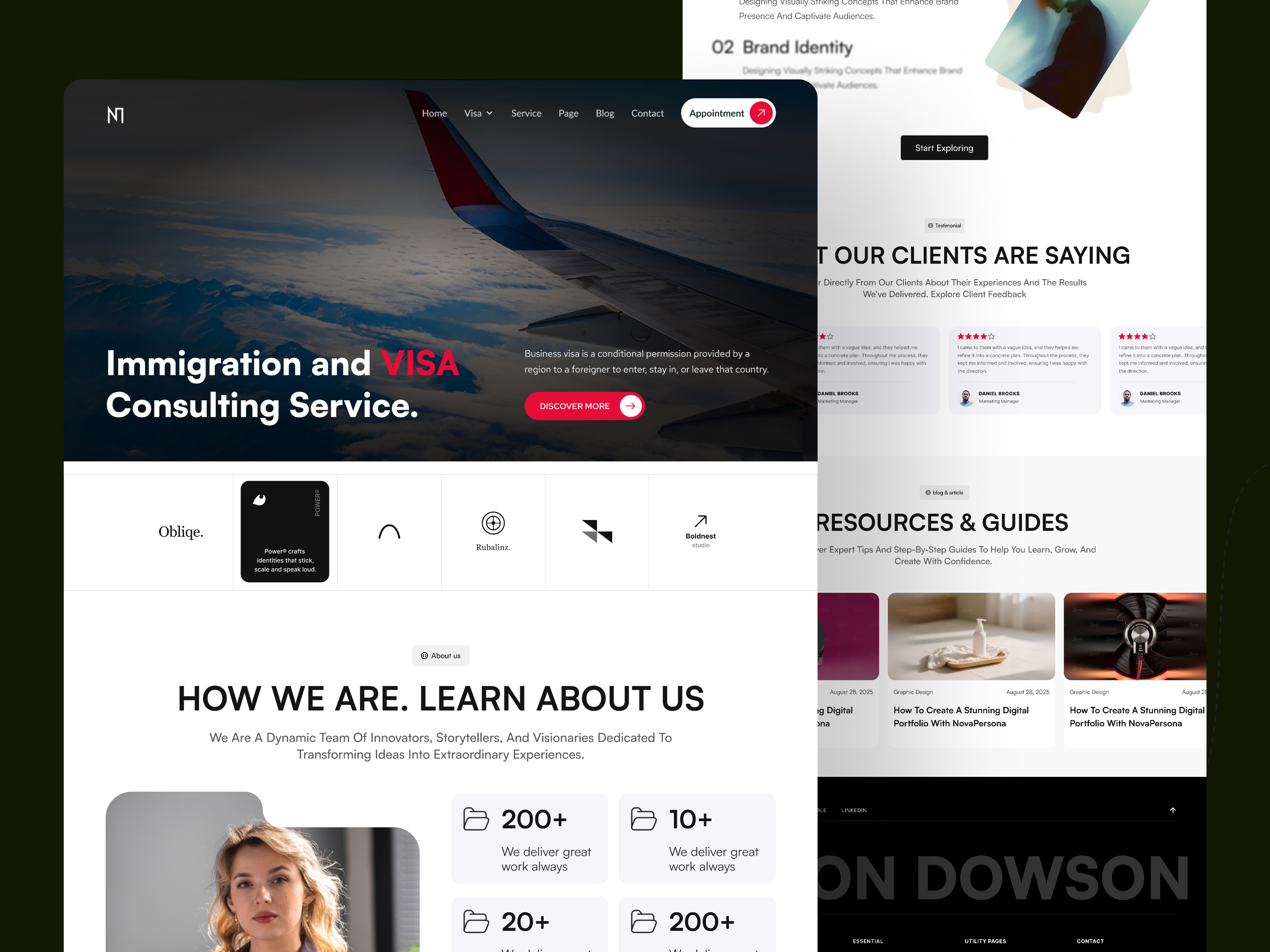 Travel Agency Website UI Design ✈️