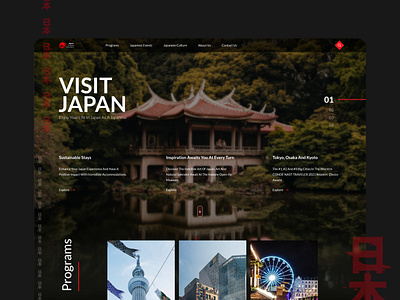 Japan Endless Discovery Website design japan tokyo tourism travel ui ux web design website