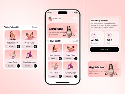 MoveDaily – Fitness & Workout App UI Kit activity tracker android app design clean ui design fitness app fitness dashboard fitness ui kit gym app design gym management app health tracking app ios app ui mobile app mobile app design modern app ui personal trainer app product design ui ux design web wellness app design workout app ui workout tracker