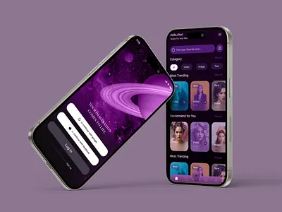 Algnite — AI Content Creation App UI/UX (Text, Image & Video Gen