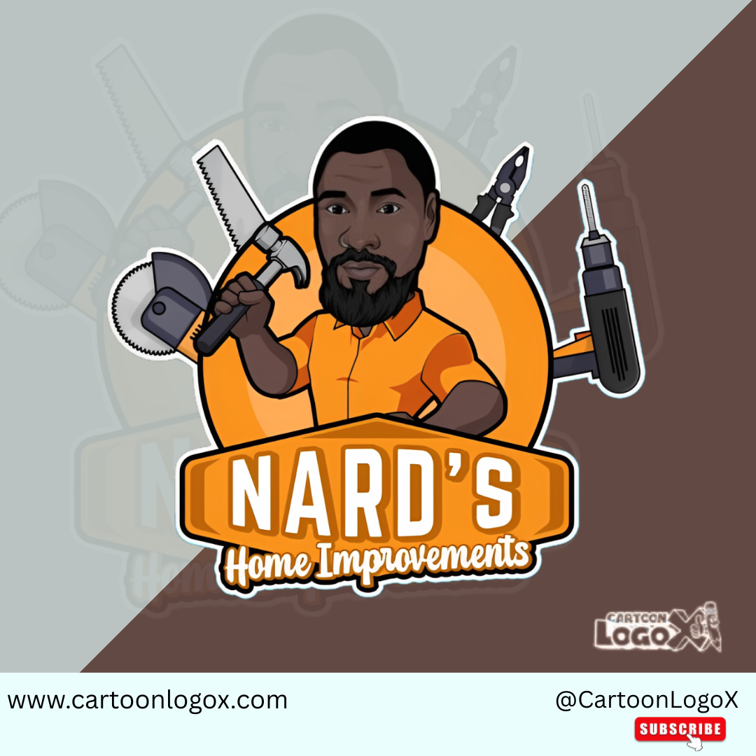 Nard’s Home Improvement Logo | Handyman Branding | CartoonLogoX brand identity branding cartoon logo construction creative custom logo designer dribbble graphic design handyman home improvement logo logo design logo ideas mascot logo modern logo