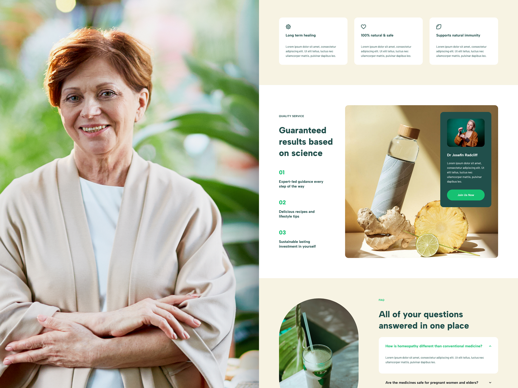 Holistic & Natural Healthcare Clinic Website Template