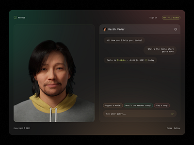 NeoBot 🤖 | ChatGPT Powered Assistant ai alexa assistant chat chatgpt gpt 3 hci human computer interaction metahuman openai portal productivity uiux unreal web3