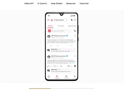 Community Platform Design — Social Learning for EdTech community engagement mobile app