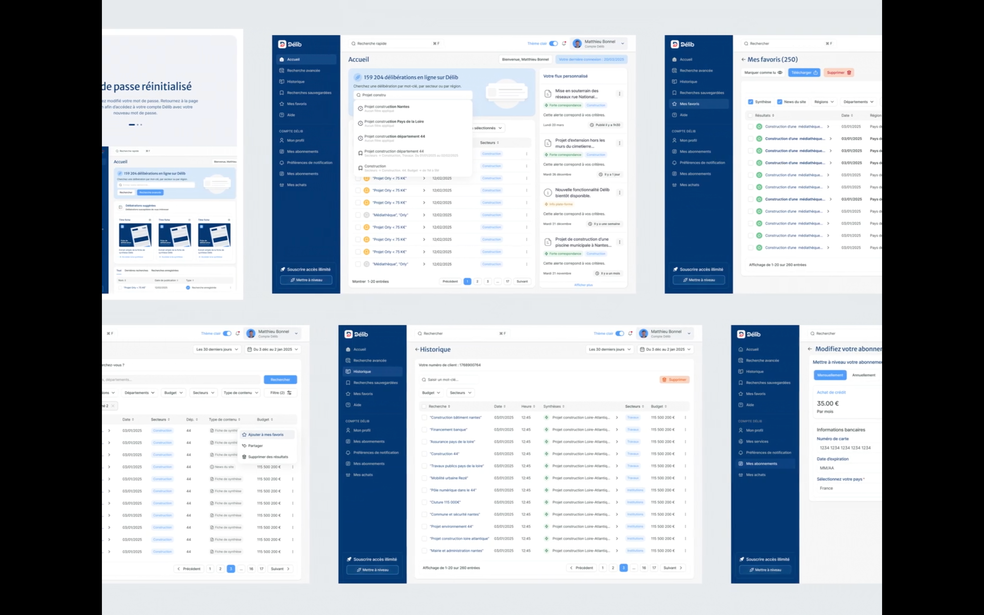 Délib — UI/UX Design Strategy agence nantes brand branding design graphic design identity illustration logo ui vector