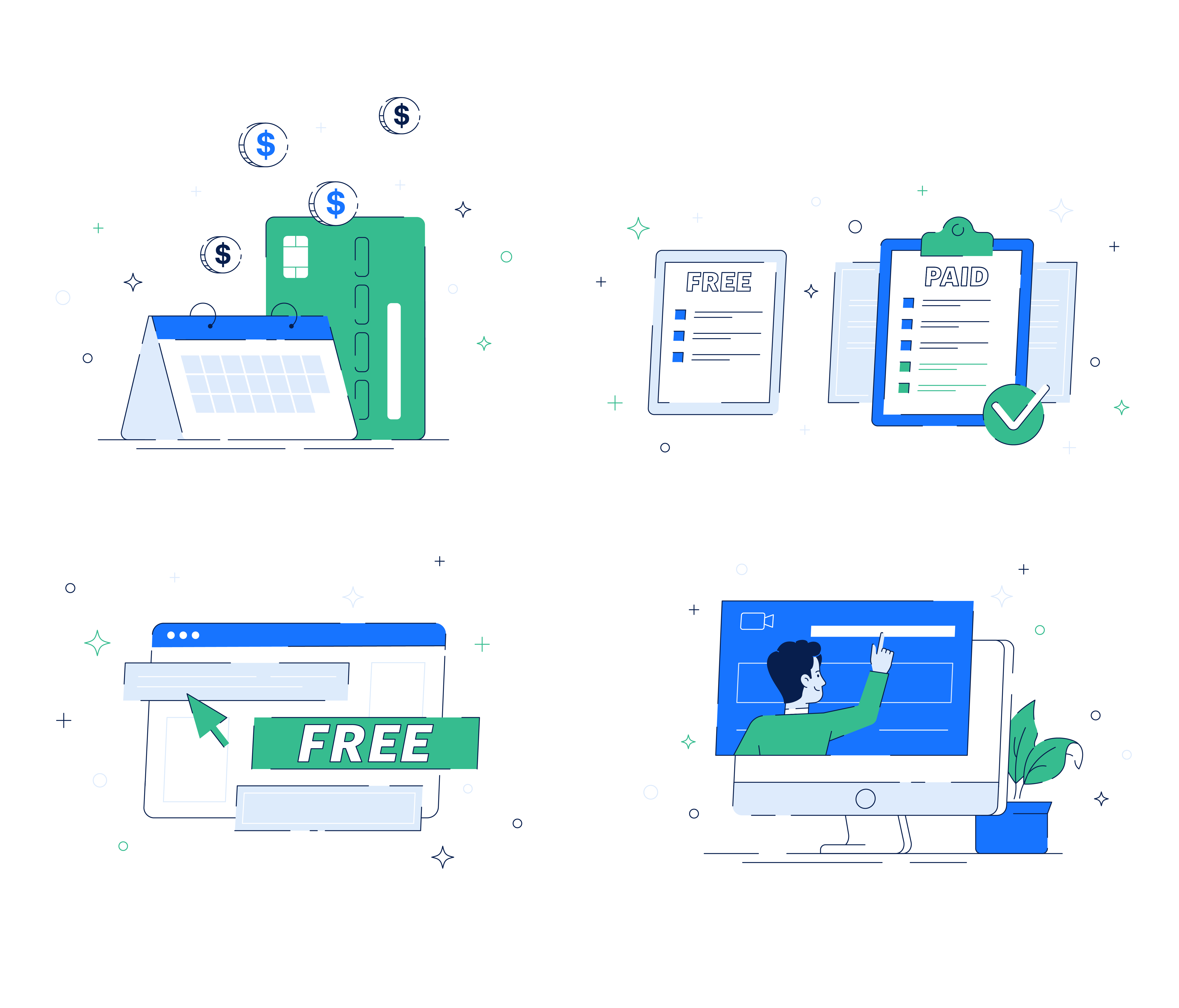 Flow of Access - Illustration Icons 2d branding business flat graphic design iconography icons illustration outline vector