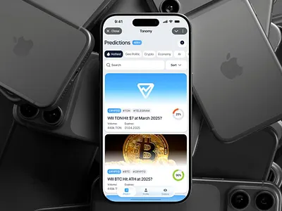 Tonomy | Predict Page 3d app dashboard design fintech flow interaction interface landing mobile motion onboarding product prototype saas system ui ux visual web