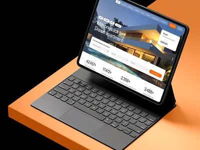 Real Estate Website Design for Property Rentals and Apartments apartment branding business clean company design graphic design hospitality imaxx.de landing page logo minimal modern property property website real estate rent rental uiux webflow