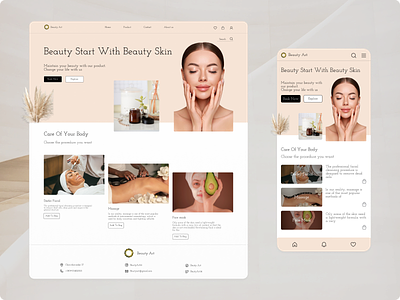 Beauty web and mobile design app beauty branding design icon skin care spa ui ux