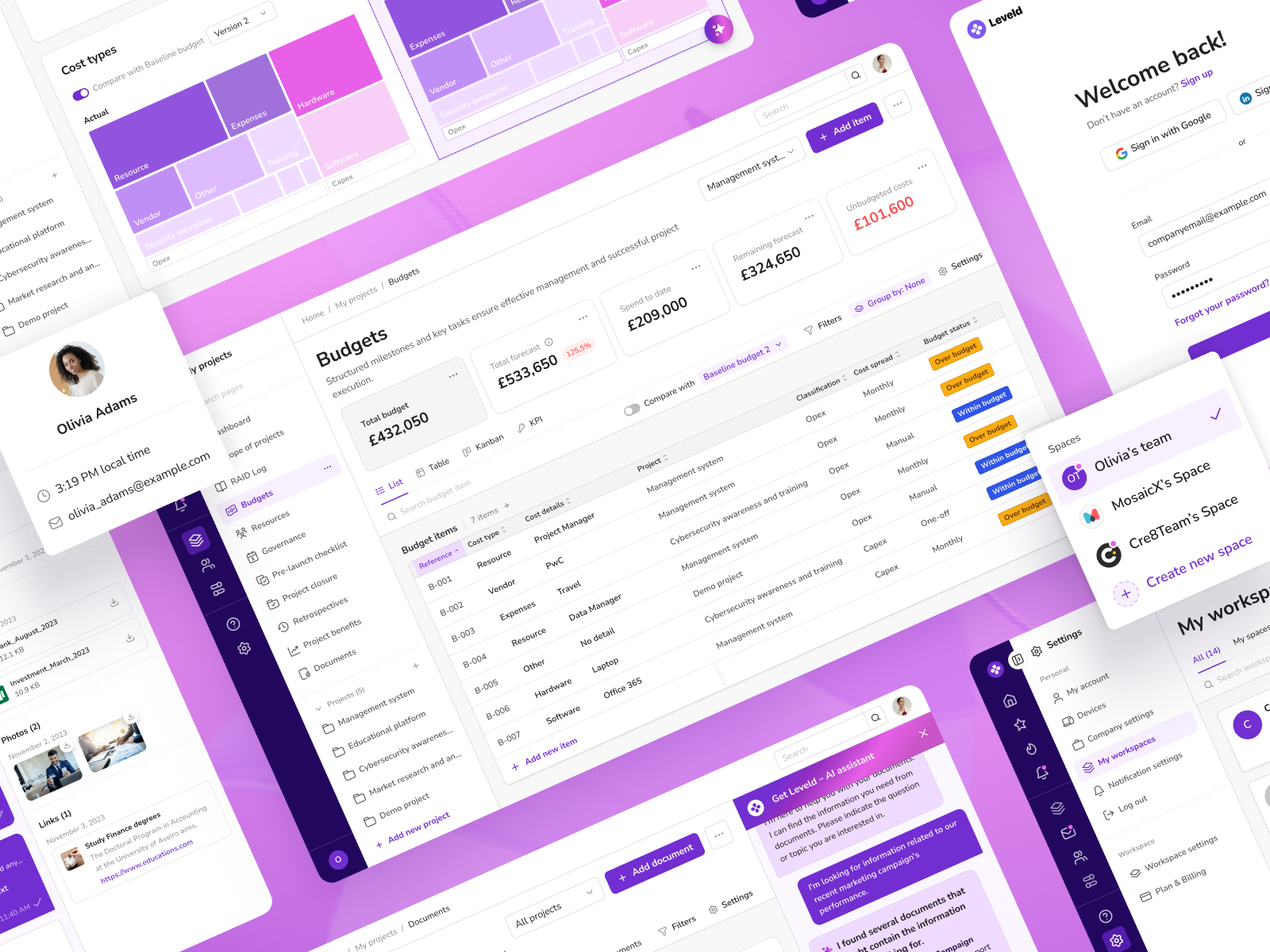 Example of Saa S Web App Design: Crm, Erp, Dashboard