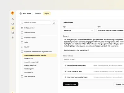 UX/UI Product Design for AI-Powered Analytical B2B SaaS ai b2b saas saas uxui design web app