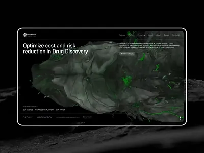 Web Design for a Biotech AI-Driven Platform animation biotech website health care website health website healthcare landing page medical landing page medical website medical website design pharmacy website ui design ui ux design web design