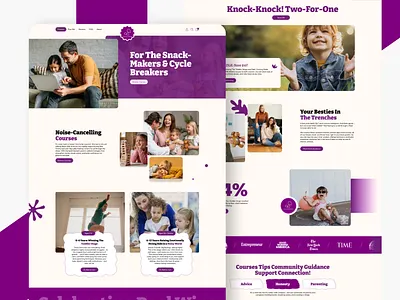 Parenting Unlocked — Parenting Courses Web Design figma design landing page design web design website development