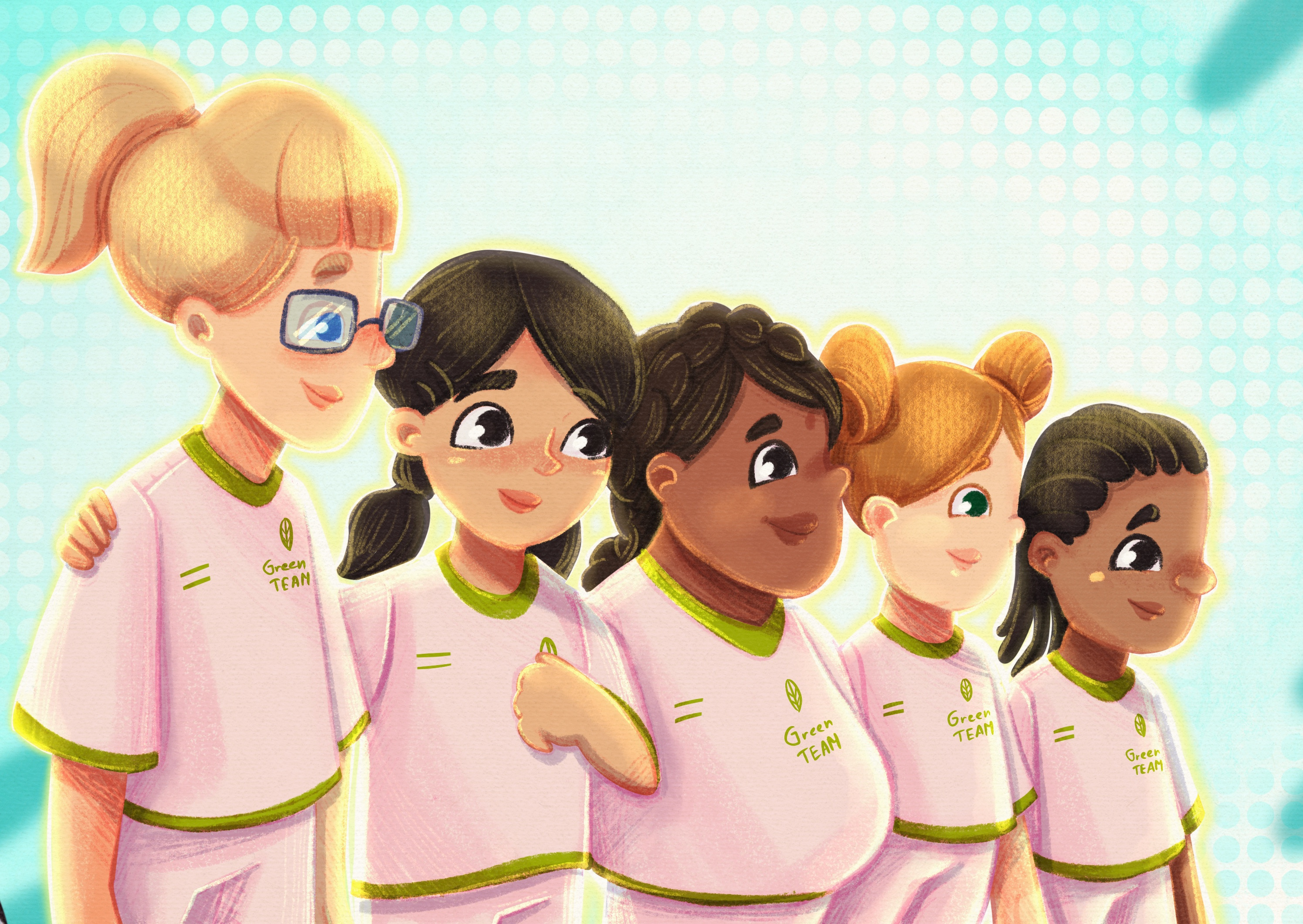 Personalized Children's Book about a football girl version art character design children illustration defference football illustration inclusivity kid art procreate