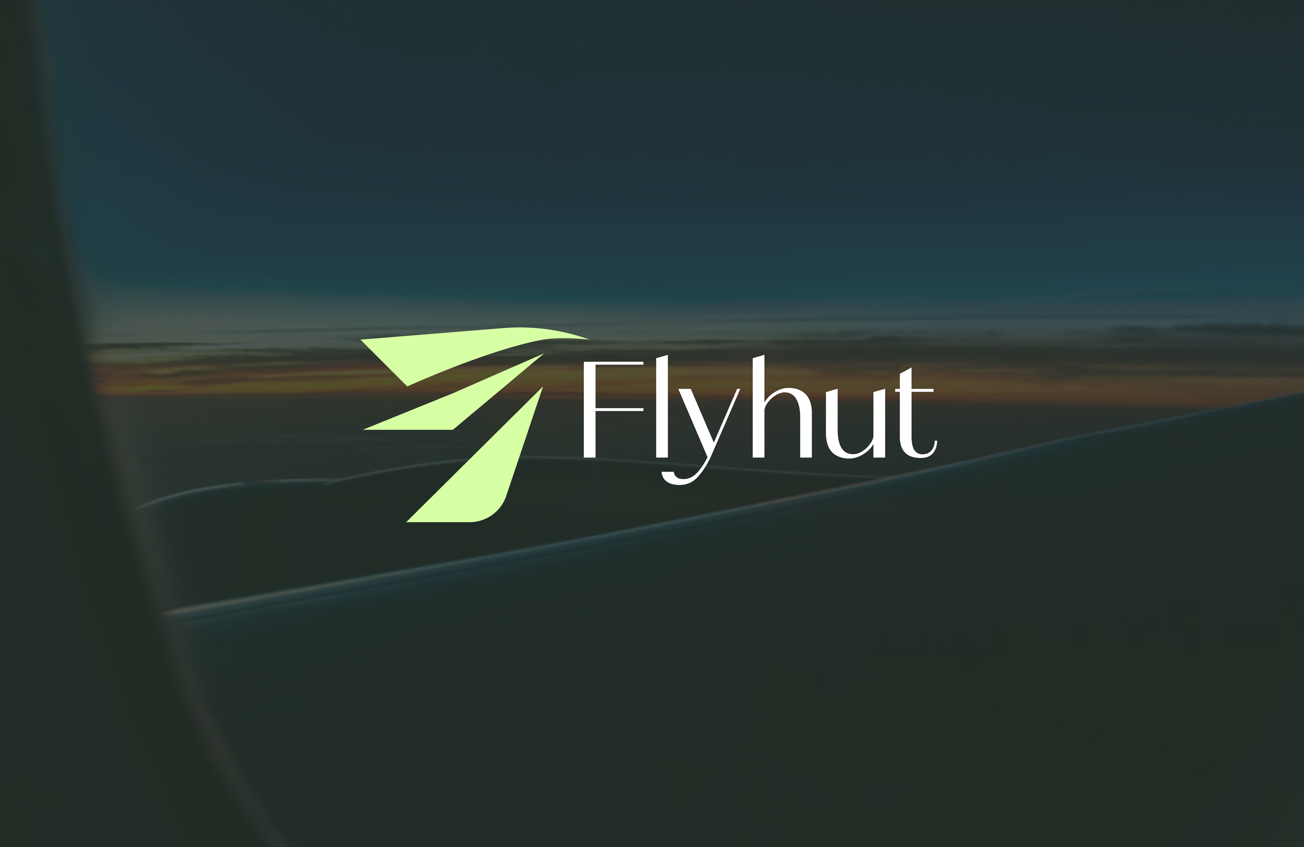 Flyhut — Modern Flight Booking Platform Branding branding flight booking logo design minimalist branding travel app uiux design visual identity