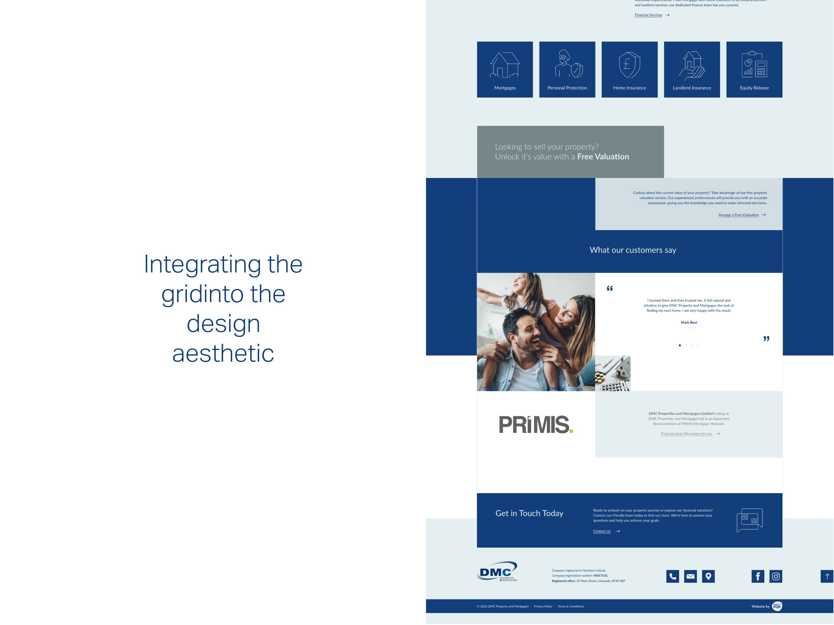 Example of Website Design (Brand Led & Conversion)