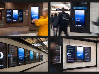 WorkOS OOH ad ads branding design digital graphic design illustration marketing ooh texture ui ux vector