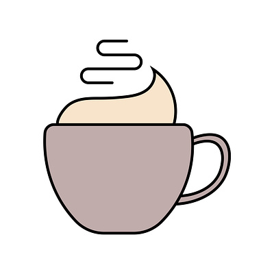 Hot Beverage Icons adobe coffee coffee shop design flatdrawing flaticon graphic design hot beverages icon illustration