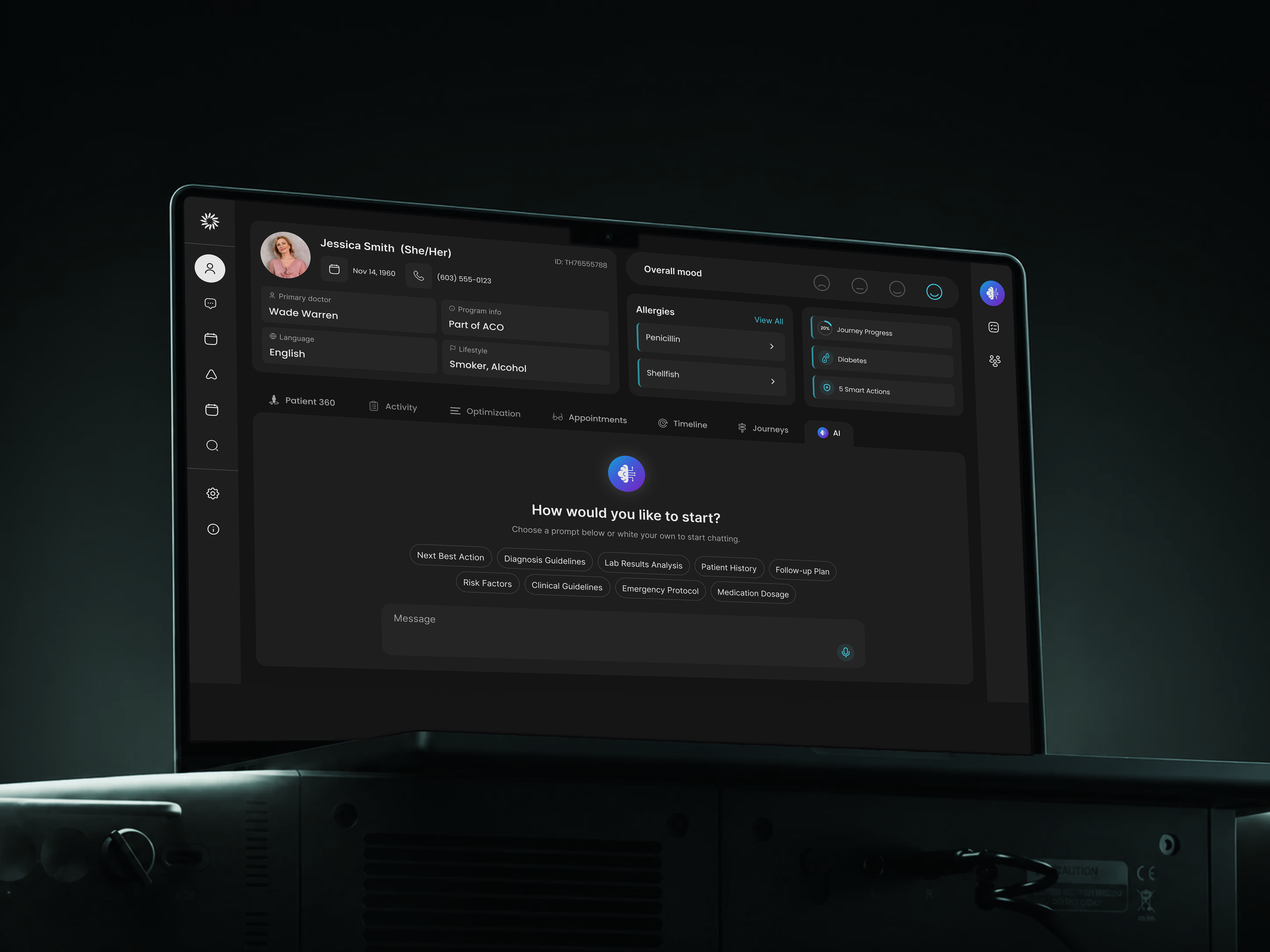 CRM - AI SaaS healthcare adminpanel crm dashboard design system healthcare healthtech medical app mobile app patient app product design redesign saas ui ui ux ux ux audit web app