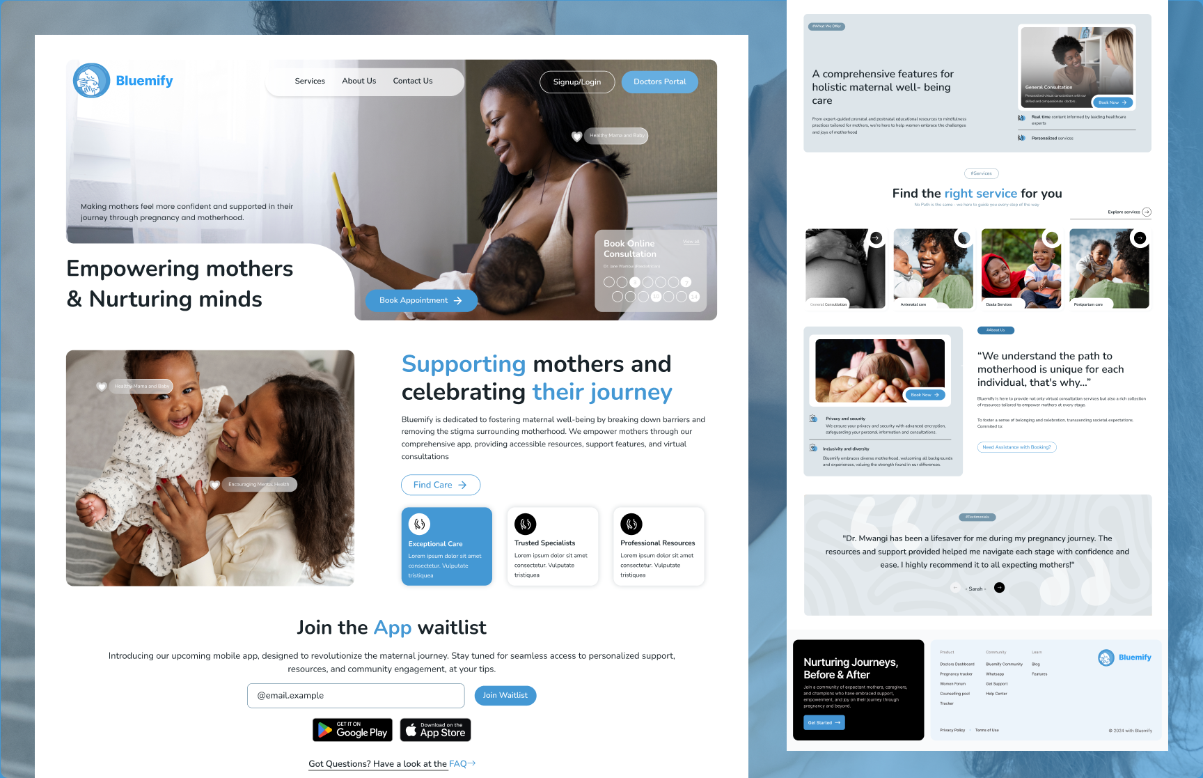 Healthcare Services Landing Page Design landing page saas landing page saas website ui design uiux designer ux design web design