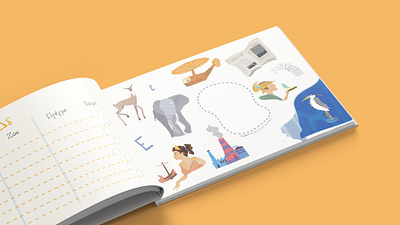 Children's book Illustration book design children design graphic design illustration kids typography vector